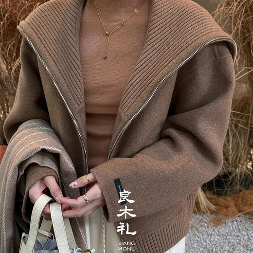【特价不退不换】【预售7天】良木礼骆驼绒外套（D8212） 商品图3