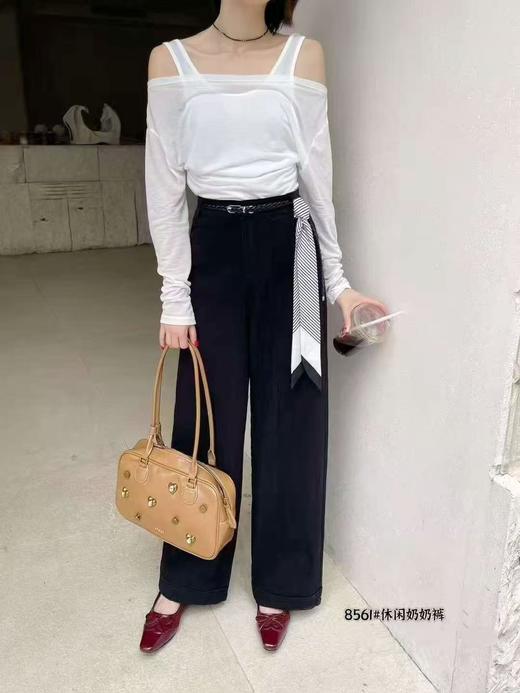 【休闲裤】这款超舒服～8561高弹力水洗棉休闲裤-喜出 商品图0