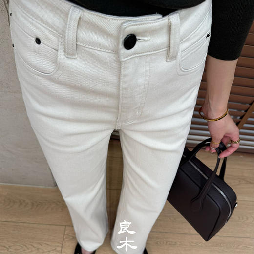 【特价不退换】【预售7天/加绒】良木礼直筒牛仔裤（小米筒）(D25103856) 商品图2
