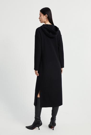 AM路卡西	连帽针织裙连衣裙50.7%棉 49.3%绵羊毛	6E8701288 商品图2