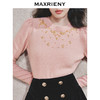【时髦暖冬-商场同款】MAXRIENY华丽金绣套头毛衫修身显瘦上衣女(货号:MC85SW548) 商品缩略图2