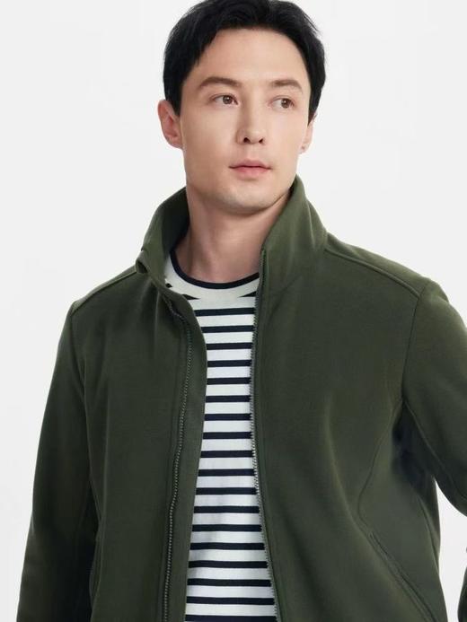 看刺绣 AG高家Polartec防风透汽抗水全拉链内胆抓绒休闲上衣男士外套 商品图2