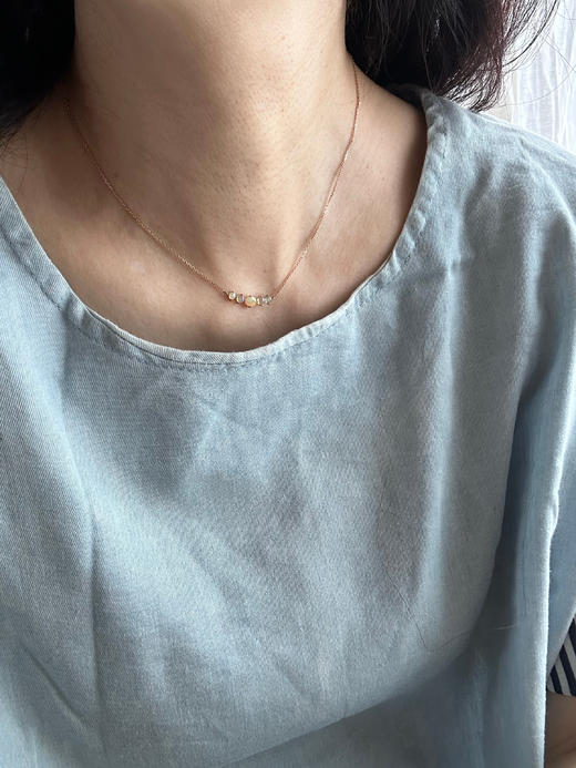 SpoiledBrat Jewelry 18K金微笑欧泊项链 商品图1