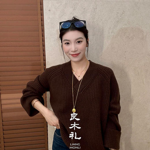 【特价不退换】【预售7天】良木礼山羊绒上衣（D25102347F） 商品图2
