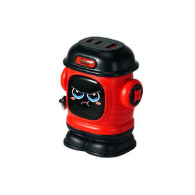 Divoom 电墩墩65W多口快速充电器 像素屏充电头手机充电器快充65W氮化镓适用苹果17三合一桌面充电站PD