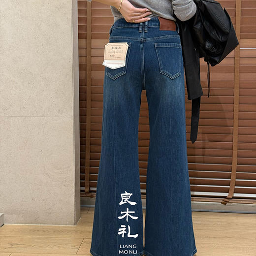 【特价不退换】【预售7天/加绒】良木礼微喇牛仔裤（大高高）（D25103857） 商品图4