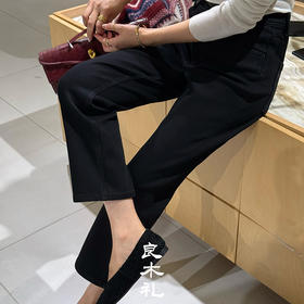 【特价不退换】【预售7天/加绒】良木礼法棍牛仔裤（黑烟管）（3852）