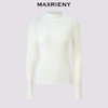 MAXRIENY璀璨烫钻半高领套头羊毛混纺针织毛衫25冬款内搭打底上衣(货号:MF86SW514) 商品缩略图4