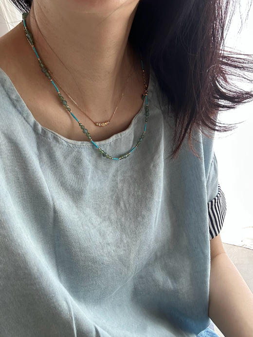 SpoiledBrat Jewelry 18K金微笑欧泊项链 商品图3