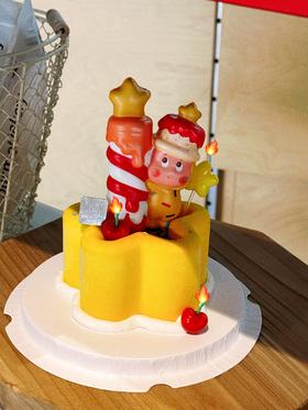 吹蜡烛的星星人 · 慕斯蛋糕