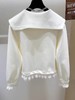 清货！！83395蕾丝拼接翻领外套短款小众设计感洋气减龄上衣女-喜出 商品缩略图2