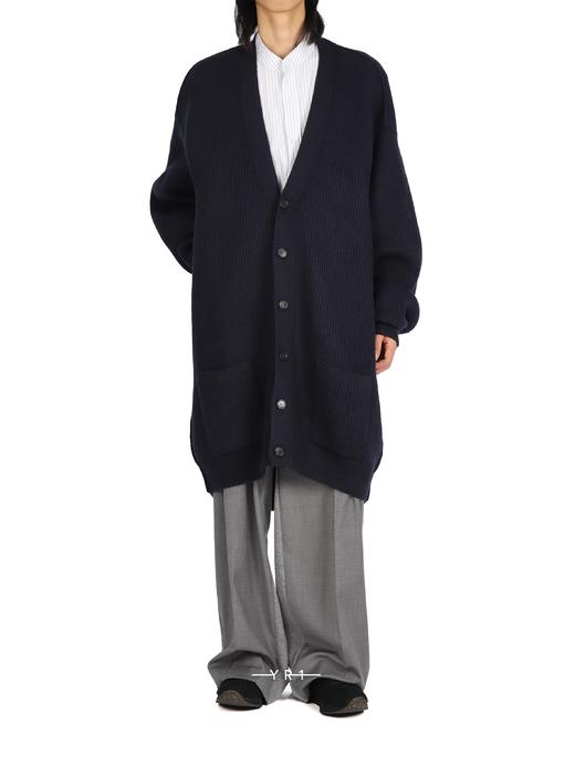 Hed Mayner | 长款蓝色粗织开衫 商品图2