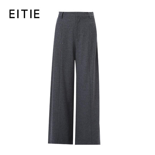 EITIE爱特爱直筒版型高腰显瘦保暖冬季新款长裤8405105 商品图6
