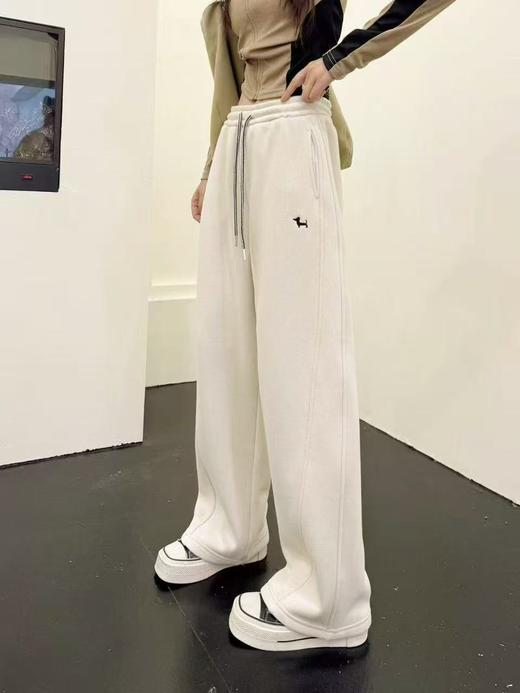 2.5日停发，最后几条，清货价【自营】🔥品质爆款【休闲裤】8866秋冬加绒狗狗刺绣休闲裤-喜出 商品图0