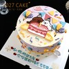 1027CAKE |  手绘蛋糕  线条小狗 商品缩略图1