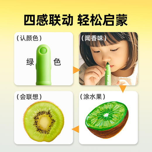 美乐童年巨可洗香味水彩笔儿童可水洗无毒小学生专用幼儿园美术画画全套工具锥形头涂色笔12色24色马克笔画笔 商品图5