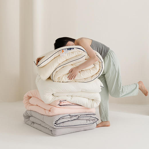 【换季出清】自然醒云绒棉软胖胖熊抱被大豆被冬被芯YBY 商品图14