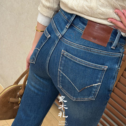 【特价不退换】【预售7天/加绒】良木礼烟管牛仔裤（小细腿）（D25103850） 商品图2
