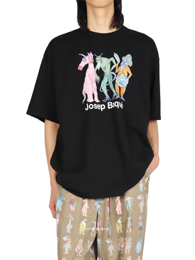 Undercover | 联名Josep Baqué小怪兽黑色T恤