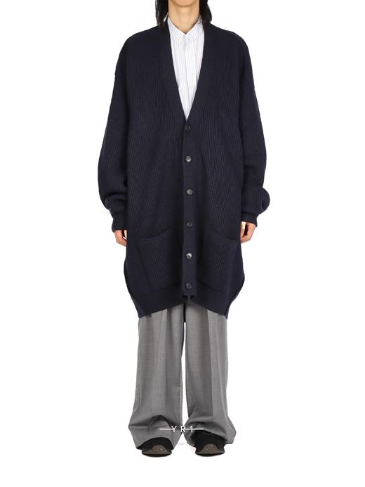 Hed Mayner | 长款蓝色粗织开衫 商品图5