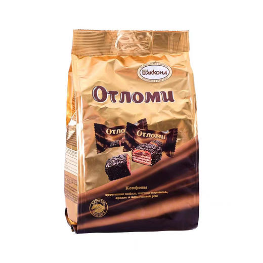 俄罗斯进口阿孔特牌奥特巧克力味涂层威化饼干260g 商品图4