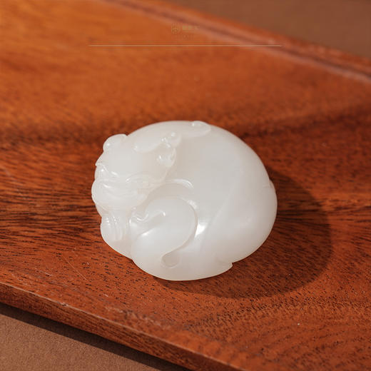 「年礼优选」【百解赐福】羊脂白玉貔貅把件 商品图2
