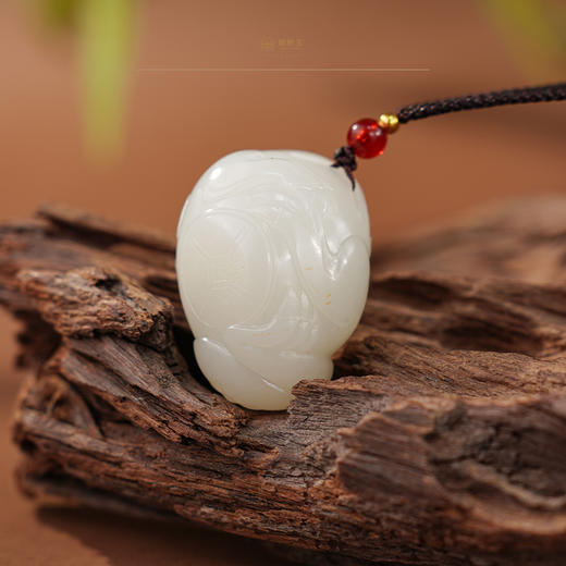 「年礼优选」系列「蟾握金枢」羊脂白玉挂件/小把 商品图4