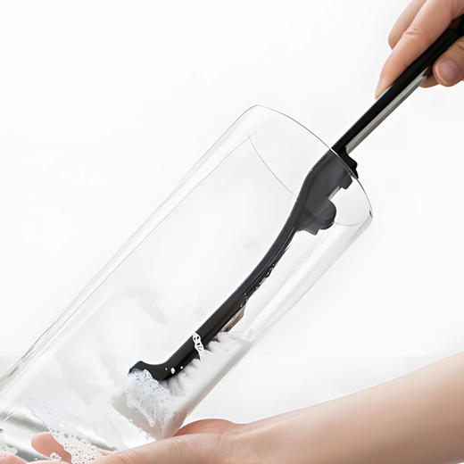 【非同款】日本制可挂式厨房清洁刷黑色 商品图0