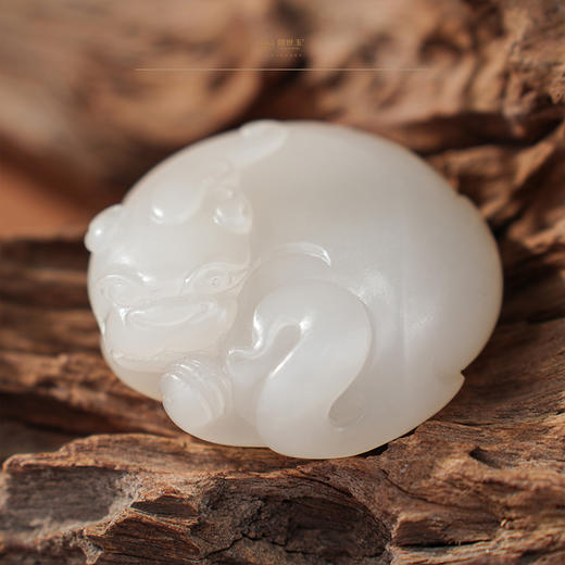 「年礼优选」【百解赐福】羊脂白玉貔貅把件 商品图1