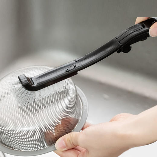 【非同款】日本制可挂式厨房清洁刷黑色 商品图2