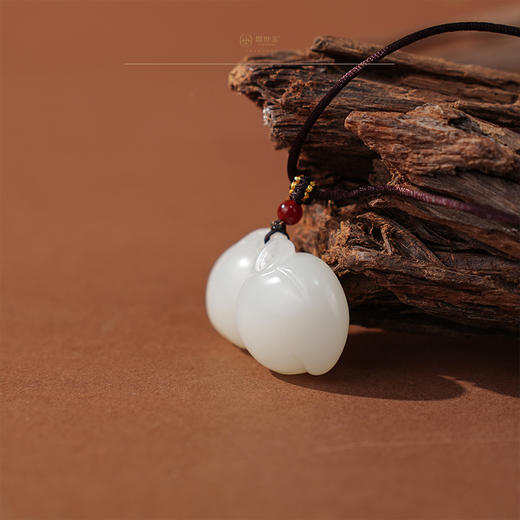 「年礼优选」【柿柿如意】羊脂白玉挂件 商品图2
