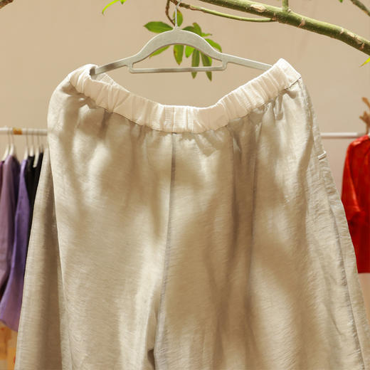 【抖音专属】阔腿裤（20709381-葭灰） 商品图2