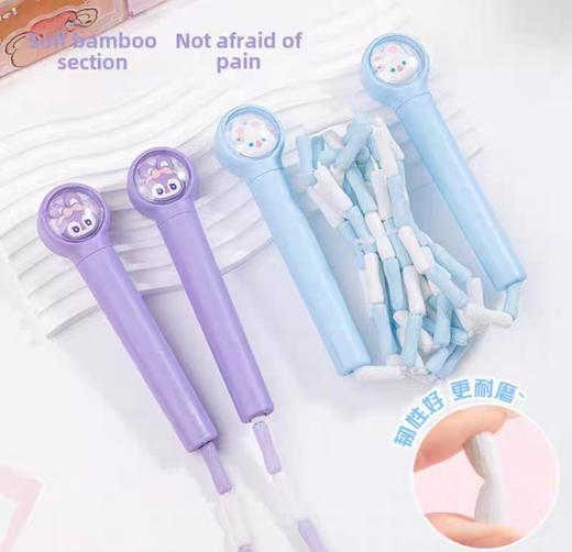 卡通太空舱手柄竹节跳绳 商品图1
