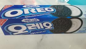 奥利奥 奶油味巧克力夹心饼干100g오레오마일드스위트