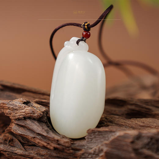 「年礼优选」【灵猴献瑞】羊脂白玉挂件 商品图2