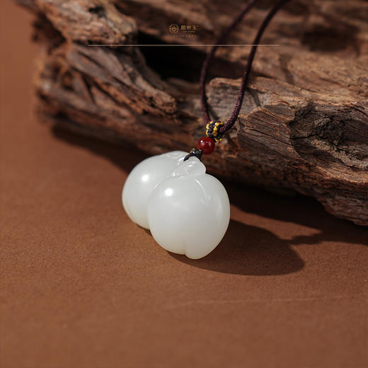 「年礼优选」【柿柿如意】羊脂白玉挂件 商品图1