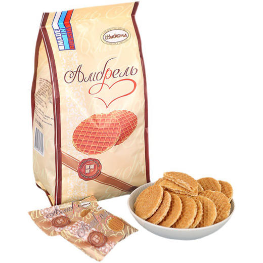 俄罗斯进口阿孔特牌炼乳饼干408g 商品图0