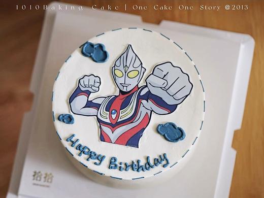 「迪迦·奥特曼超人」巧克力糯米糖纸·订制照片·100%动物奶油（附图6寸·提前24小时预订） 商品图2