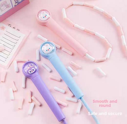 卡通太空舱手柄竹节跳绳 商品图2