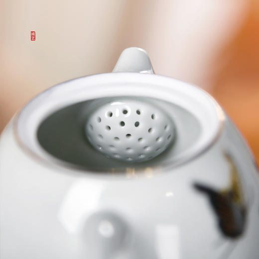 蝶恋花陶瓷茶具套装中式手绘功夫茶具景德镇家用茶壶茶杯礼盒送礼成艺蝶恋花福缘小茶盘6入 商品图4