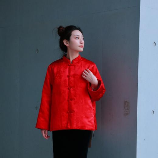 【抖音专属】新中式棉服(21802058胭脂-设计师） 商品图4