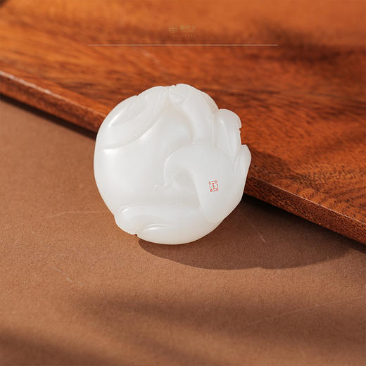 「年礼优选」【百解赐福】羊脂白玉貔貅把件 商品图4