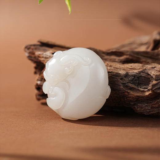 「年礼优选」【百解赐福】羊脂白玉貔貅把件 商品图0