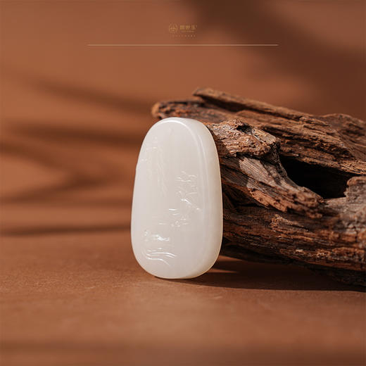 「年礼优选」【逐鸳合美】羊脂白玉挂件 商品图3