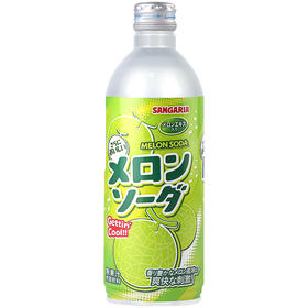 500ml三佳利波子汽水哈密瓜味