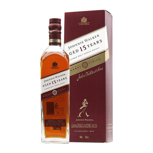 【行货】苏格兰尊尼获加 15年 调配威士忌雪莉版 700ml 40%vol 商品图0