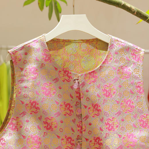 【抖音专属】新中式马甲（25804202娇红） 商品图1