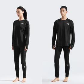 男女都有，速干排汗，TNF保暖套装..DotKnit双层针织面料