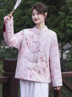 2026元旦回馈！！最后数量，即将下架【棉服】100%棉纱款！！新中式国风2025秋冬宽松大码薄款棉服外套-喜出
