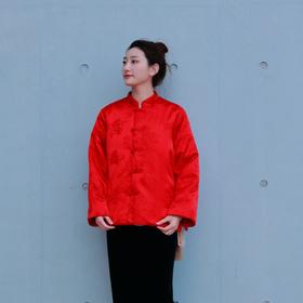 中式棉服21802058（胭脂）